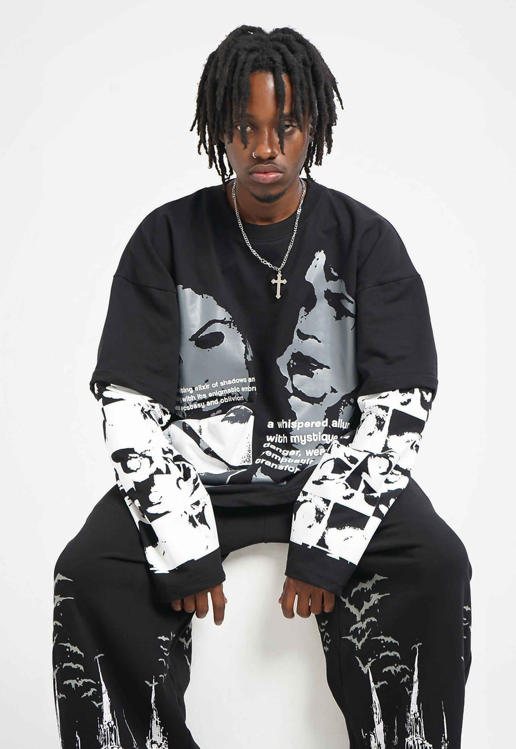 Elixir of Shadow Edition back detail – Hymns Wear graphic apparel, XS–XL