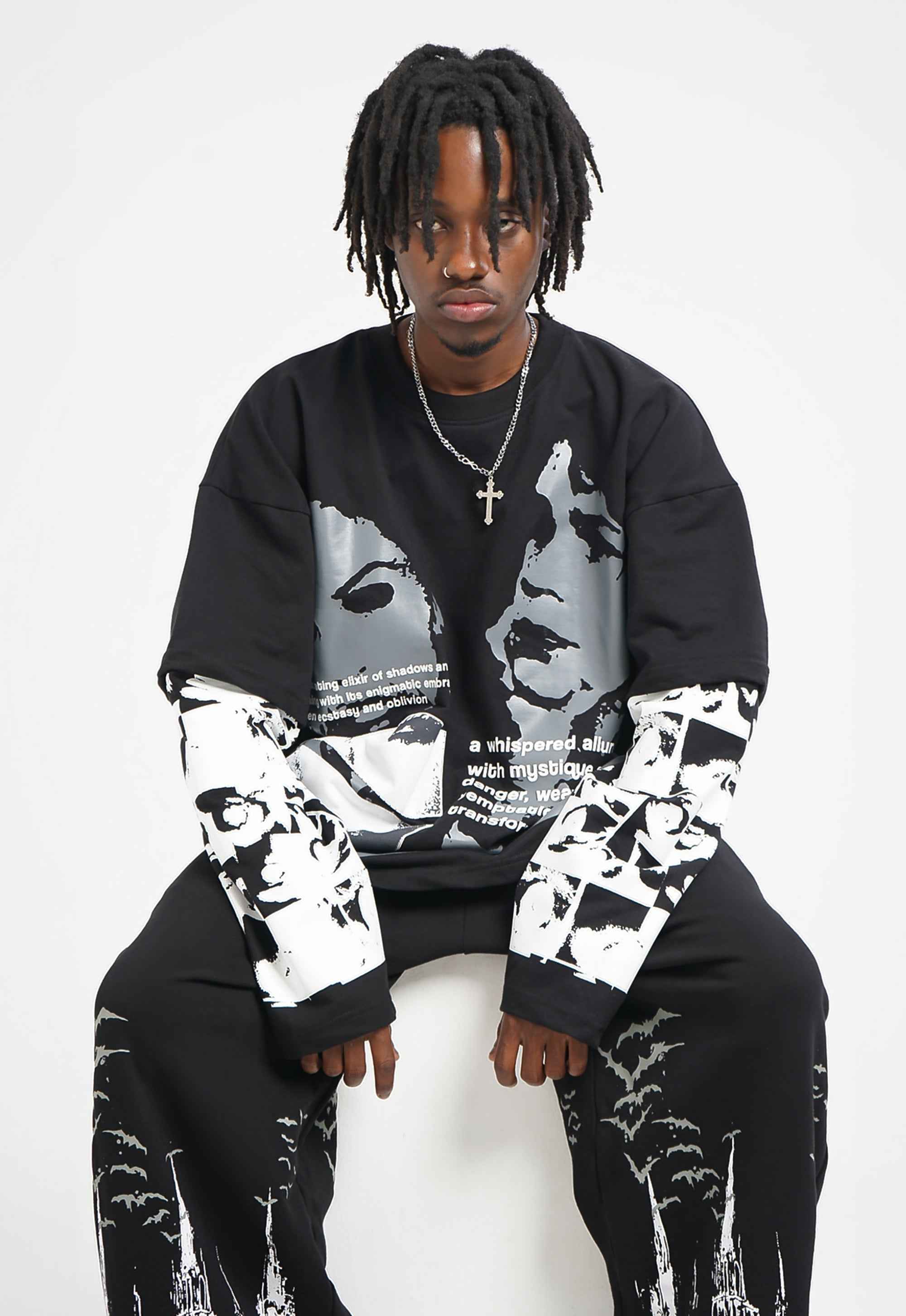 Elixir of Shadow Edition back detail – Hymns Wear graphic apparel, XS–XL