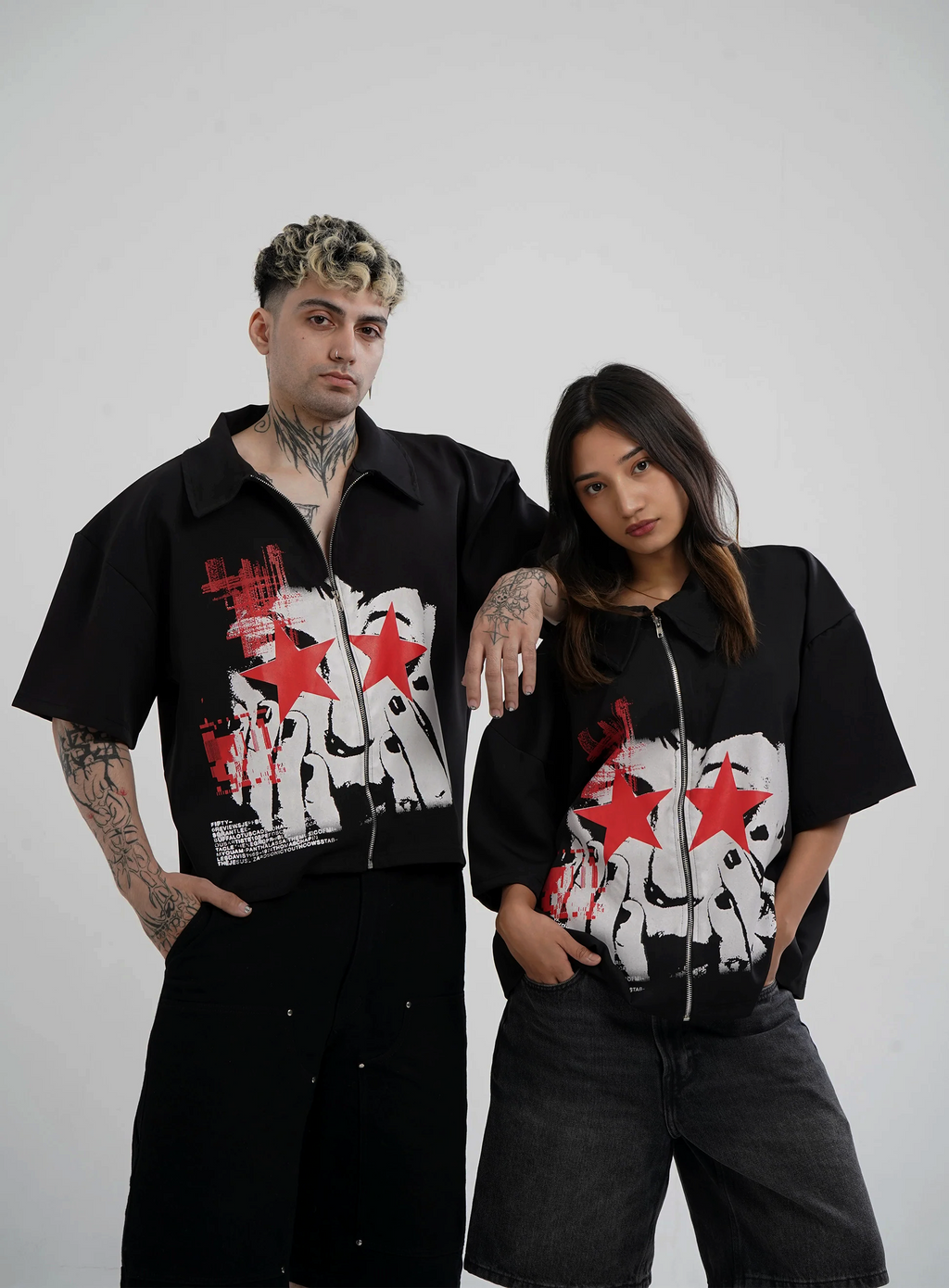 Shut Up & Stare Edition Hymns Wear – detail shot, sizes S–XXL