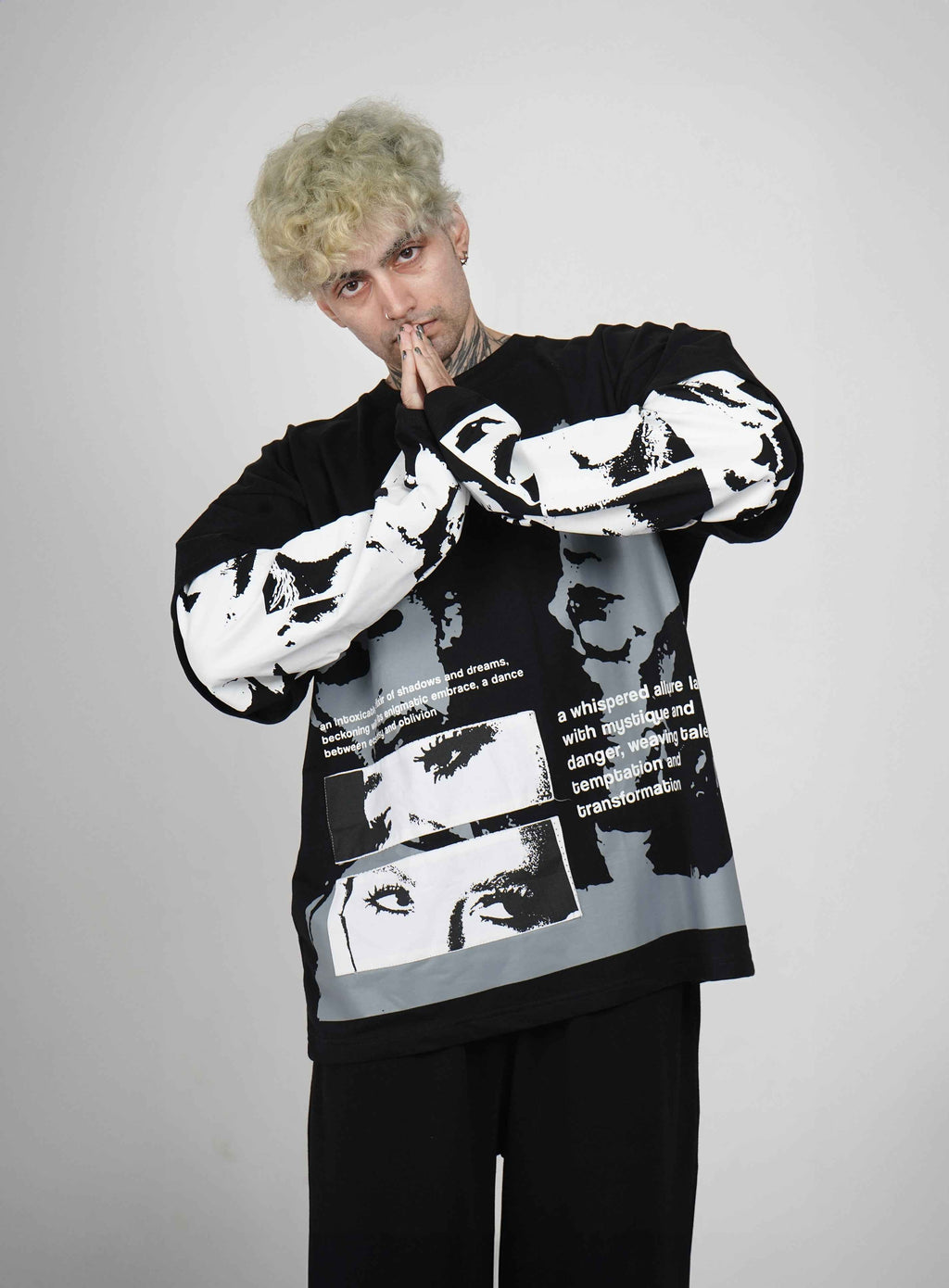 Elixir of Shadow Edition close-up – Hymns Wear graphic design detail, XS–XL