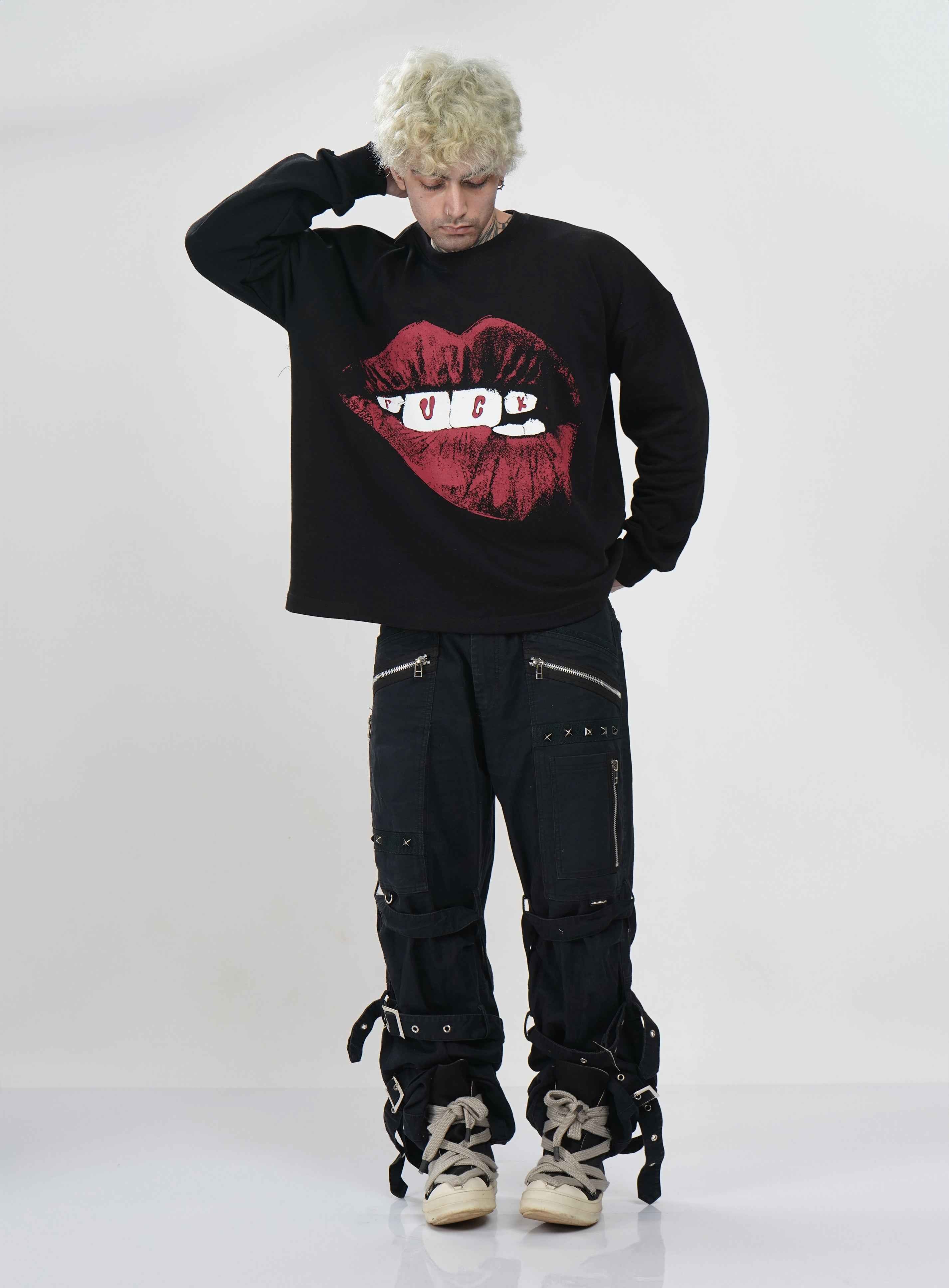Lips Don't Lie Edition styling shot – Hymns Wear, available in XS to XL