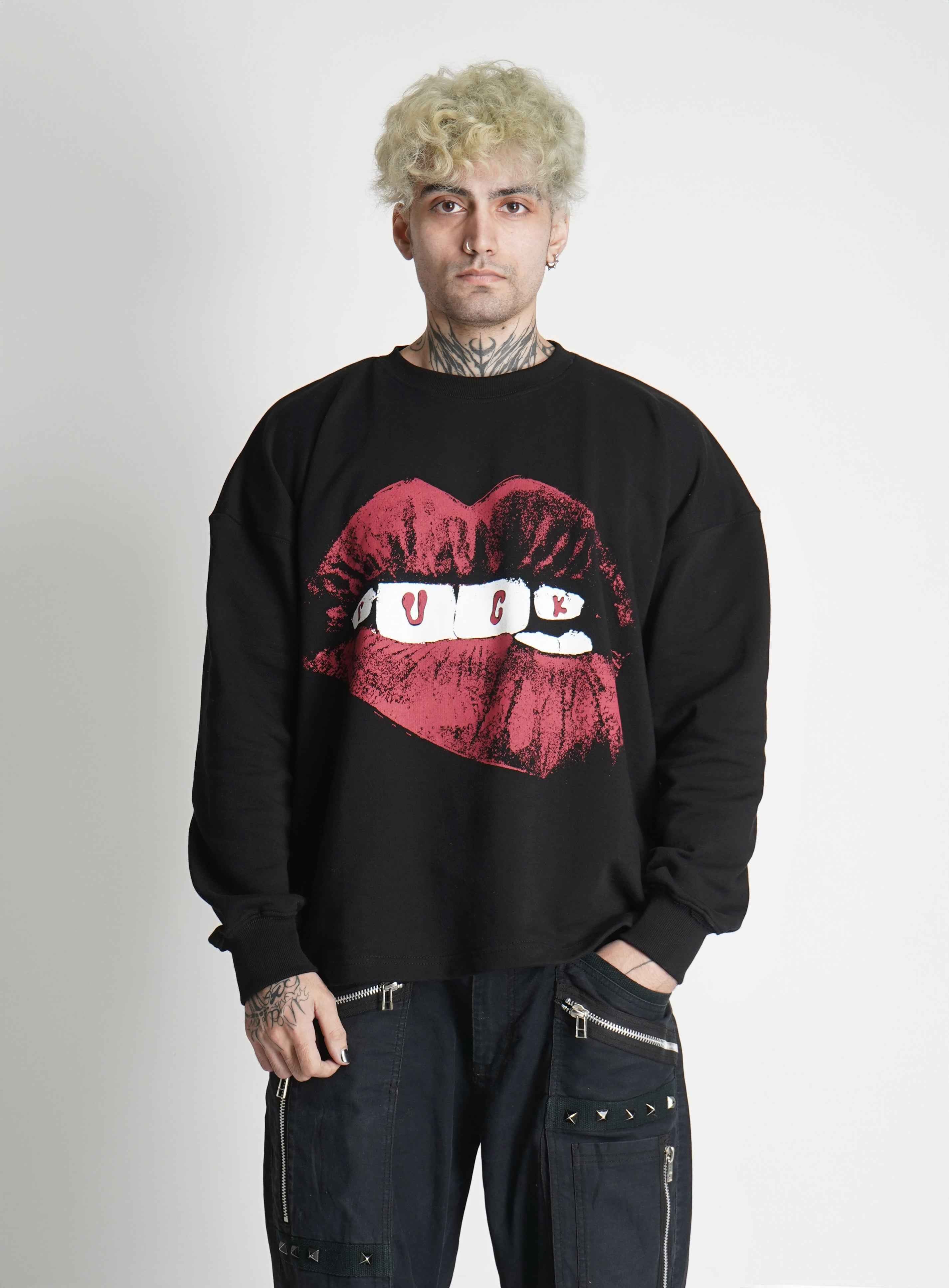 Lips Don't Lie Edition detail view – Hymns Wear clothing, available XS to XL