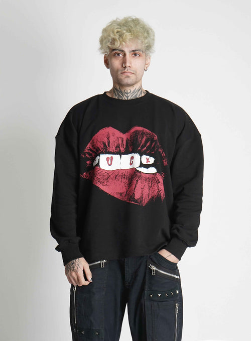 Lips Don't Lie Edition detail view – Hymns Wear clothing, available XS to XL