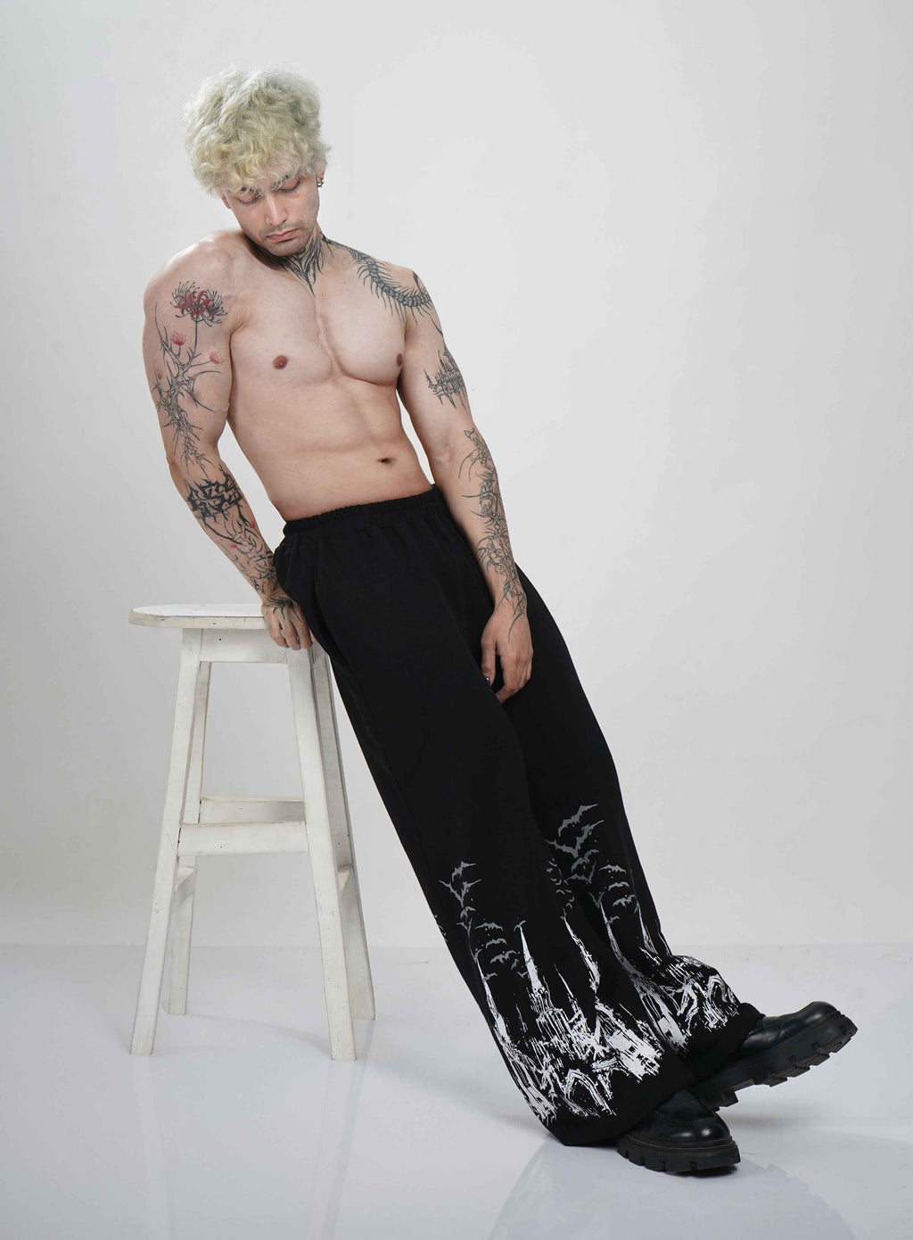 Shadow Castle Edition styling shot – Hymns Wear, available S to XXL